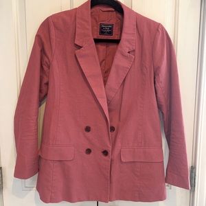 Dusty red oversized blazer - Abercrombie & Fitch